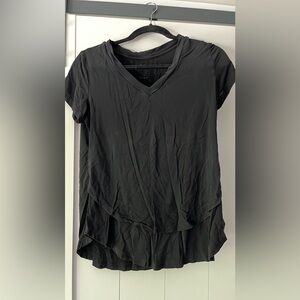 Latched Mama nursing shirt (black v neck)